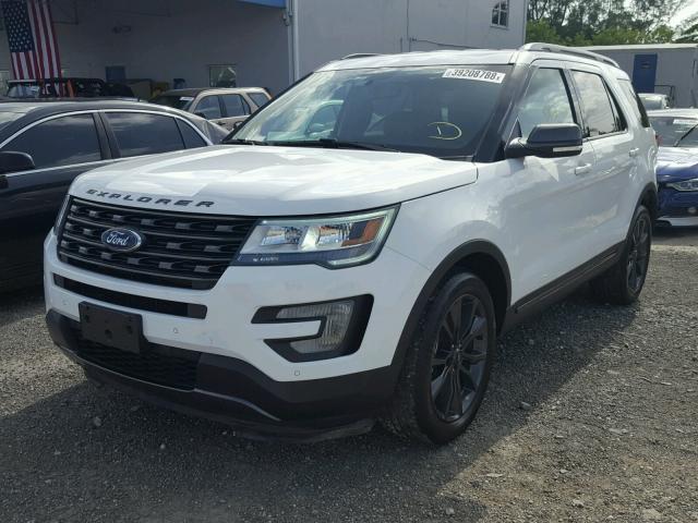 1FM5K7D82HGC76283 - 2017 FORD EXPLORER X WHITE photo 2