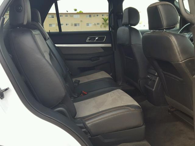 1FM5K7D82HGC76283 - 2017 FORD EXPLORER X WHITE photo 6