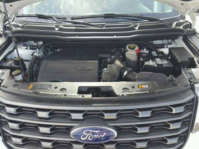 1FM5K7D82HGC76283 - 2017 FORD EXPLORER X WHITE photo 7