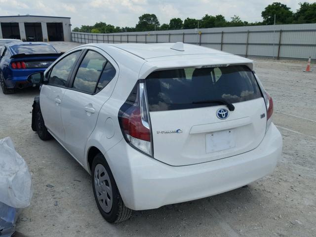 JTDKDTB37G1127080 - 2016 TOYOTA PRIUS C WHITE photo 3