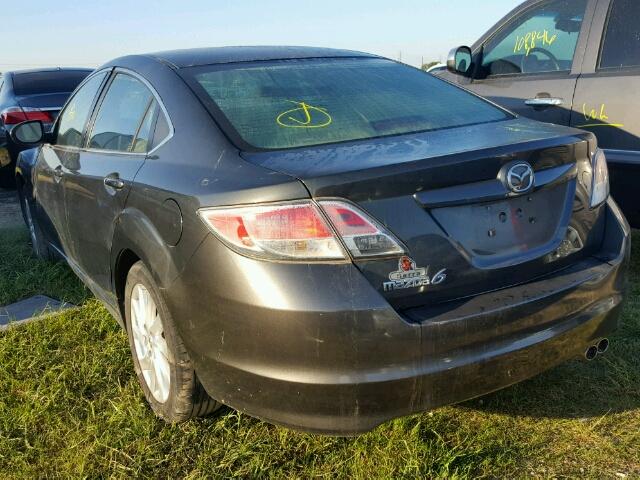 1YVHZ8DH3C5M35622 - 2012 MAZDA 6 GRAY photo 3