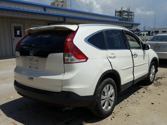 5J6RM3H72DL042537 - 2013 HONDA CR-V EXL WHITE photo 4