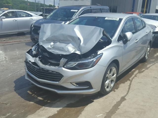 1G1BF5SM8H7142578 - 2017 CHEVROLET CRUZE PREM SILVER photo 2