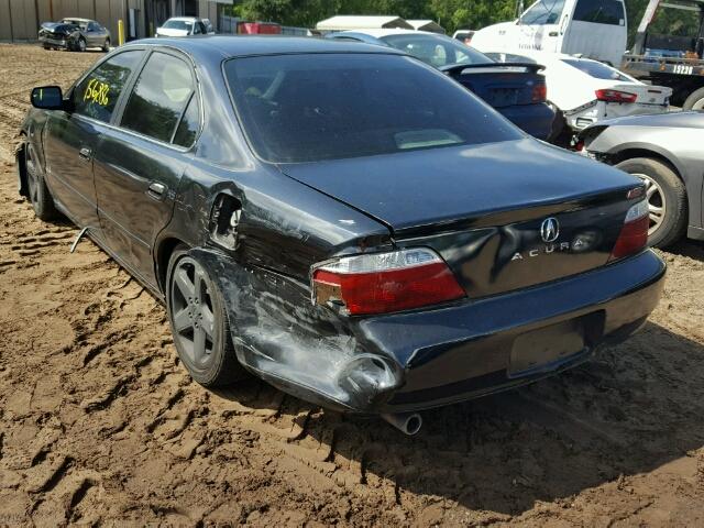 19UUA56922A007127 - 2002 ACURA 3.2TL TYPE BLACK photo 3