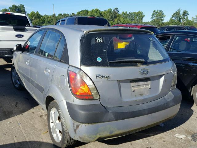 KNADE163876264713 - 2007 KIA RIO 5 SX GRAY photo 3