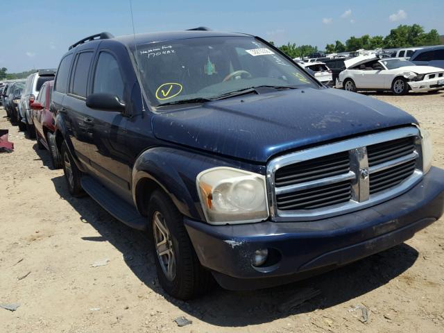 1D4HB48N76F170482 - 2006 DODGE DURANGO SL BLUE photo 1