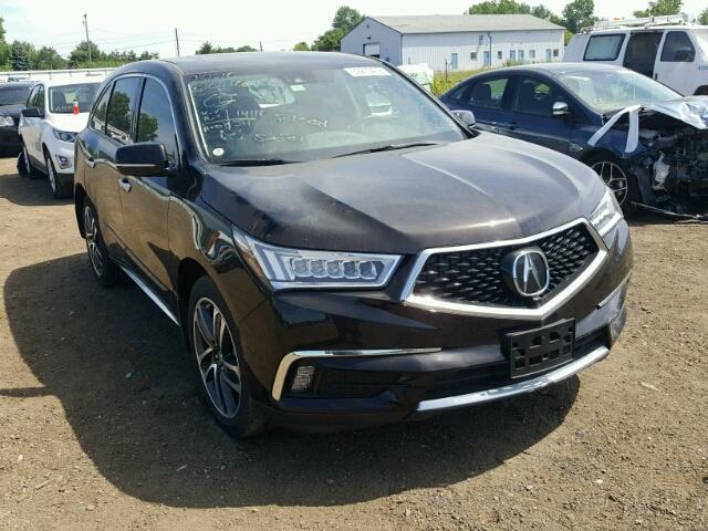 5FRYD4H82HB009349 - 2017 ACURA MDX ADVANC ყავისფერი ფოტო 1