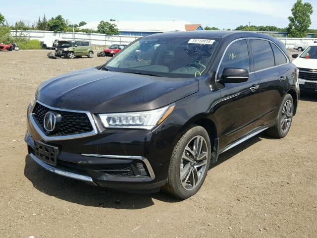 5FRYD4H82HB009349 - 2017 ACURA MDX ADVANC BROWN photo 2