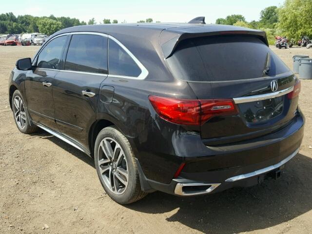 5FRYD4H82HB009349 - 2017 ACURA MDX ADVANC ყავისფერი ფოტო 3