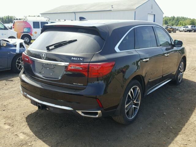 5FRYD4H82HB009349 - 2017 ACURA MDX ADVANC ყავისფერი ფოტო 4