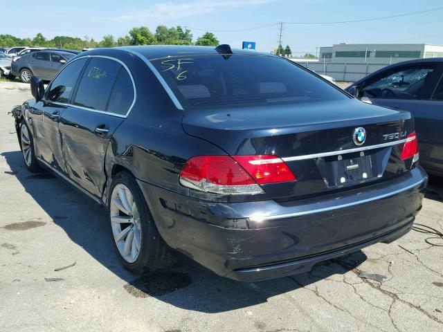 WBAHN83577DT73823 - 2007 BMW 750 BLUE photo 3