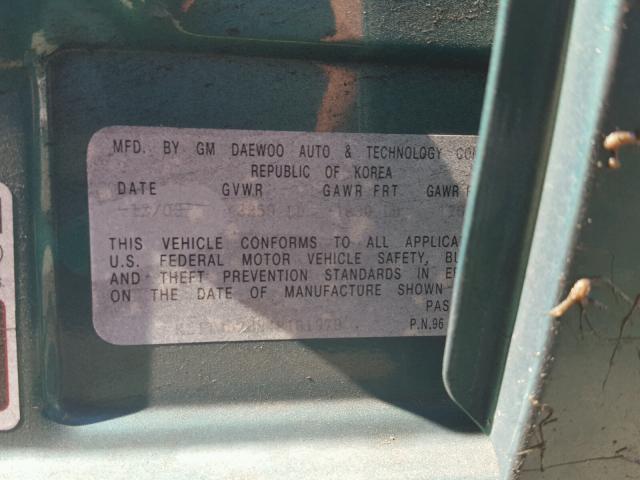 KL1TJ52684B161979 - 2004 CHEVROLET AVEO LS GREEN photo 10