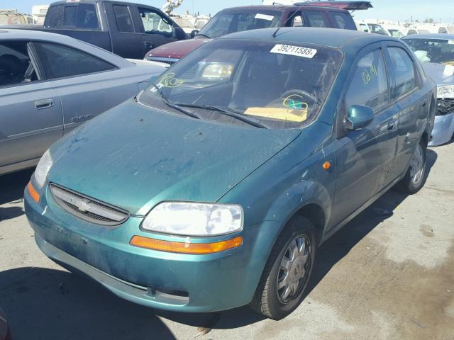 KL1TJ52684B161979 - 2004 CHEVROLET AVEO LS GREEN photo 2