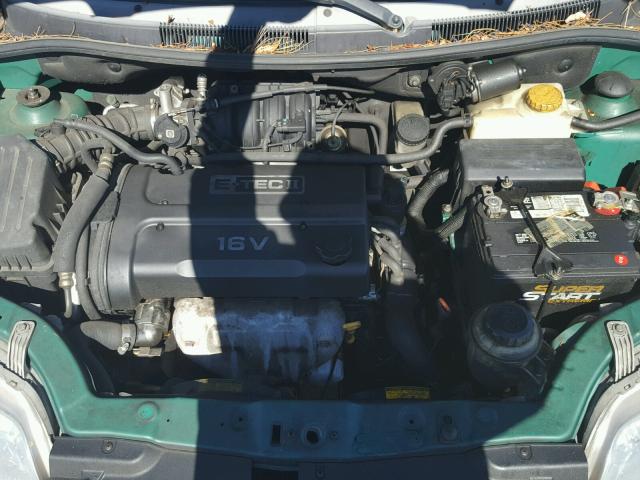 KL1TJ52684B161979 - 2004 CHEVROLET AVEO LS GREEN photo 7