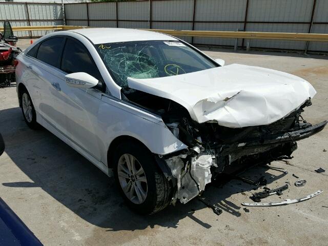 5NPEB4AC5EH823856 - 2014 HYUNDAI SONATA GLS WHITE photo 1