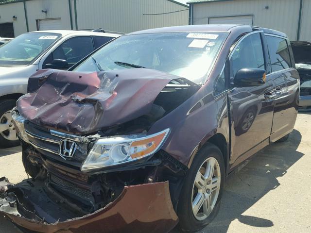 5FNRL5H93CB089454 - 2012 HONDA ODYSSEY TO MAROON photo 2