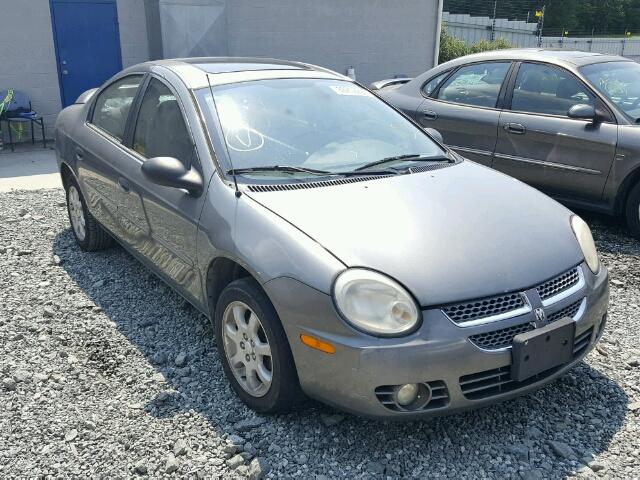 1B3ES56C05D281720 - 2005 DODGE NEON SXT GRAY photo 1