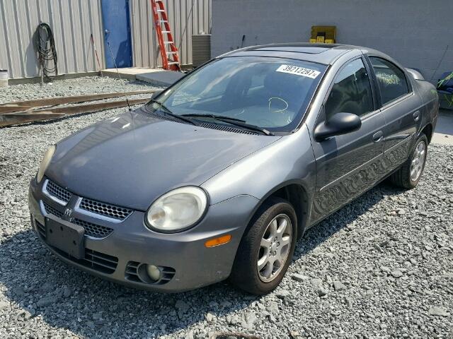 1B3ES56C05D281720 - 2005 DODGE NEON SXT GRAY photo 2