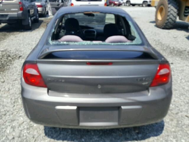 1B3ES56C05D281720 - 2005 DODGE NEON SXT GRAY photo 9