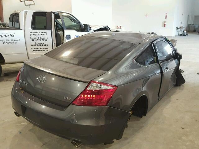 1HGCS2B89AA000226 - 2010 HONDA ACCORD GRAY photo 4