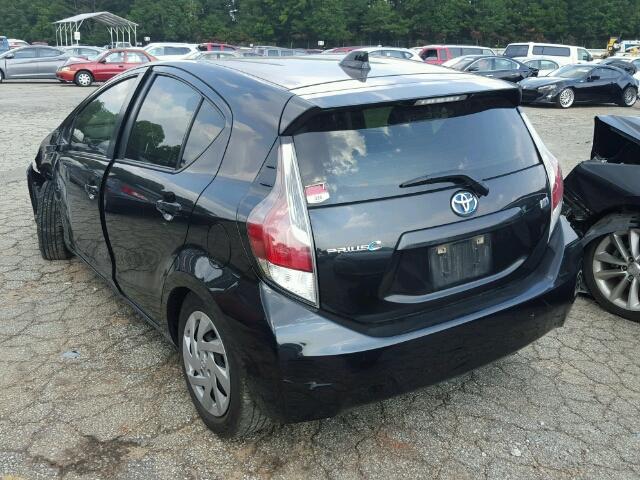 JTDKDTB32F1111769 - 2015 TOYOTA PRIUS C BLACK photo 3