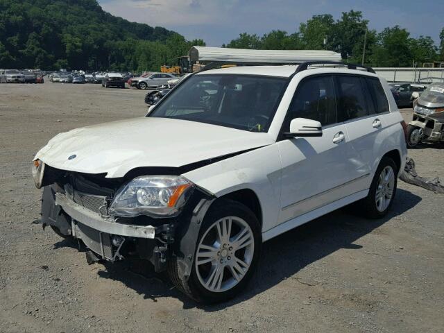 WDCGG8JB3EG188210 - 2014 MERCEDES-BENZ GLK 350 4M WHITE photo 2