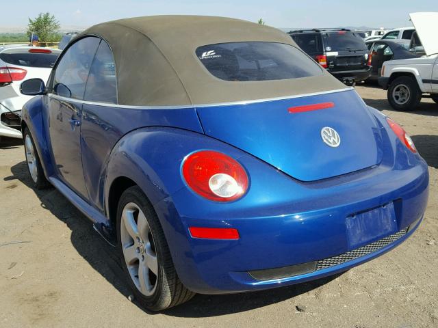 3VWSG31Y77M402189 - 2007 VOLKSWAGEN NEW BEETLE ლურჯი ფოტო 3