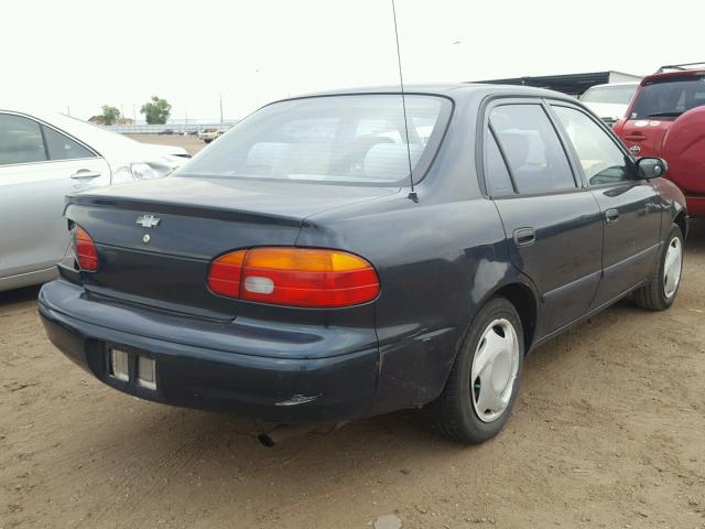 1Y1SK5286WZ419344 - 1998 CHEVROLET GEO PRIZM 青色 照片 4