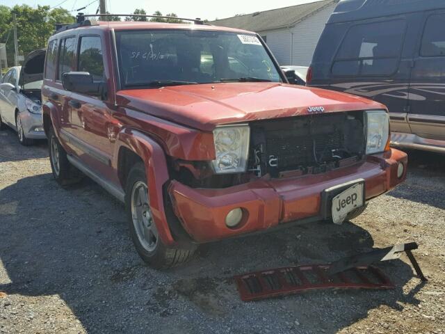 1J8HG48K96C206090 - 2006 JEEP COMMANDER RED photo 1