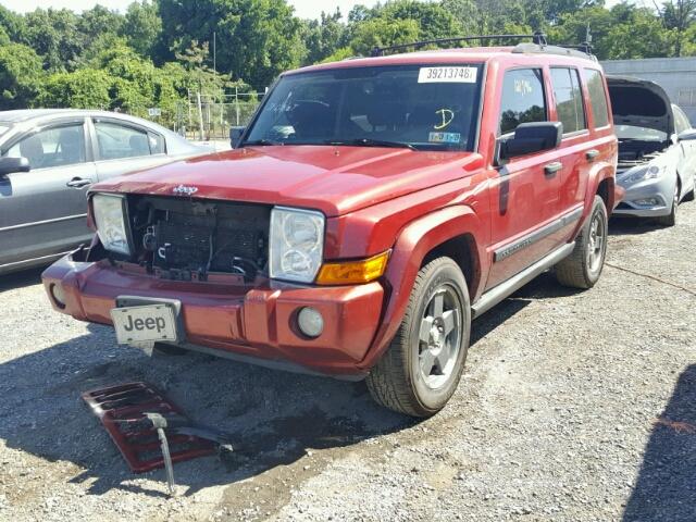 1J8HG48K96C206090 - 2006 JEEP COMMANDER RED photo 2