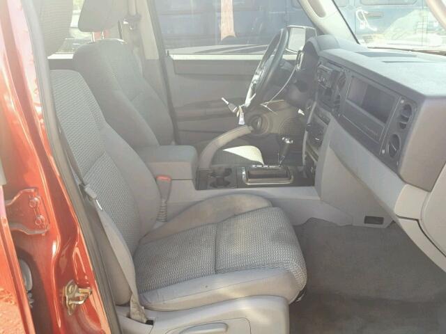 1J8HG48K96C206090 - 2006 JEEP COMMANDER RED photo 5