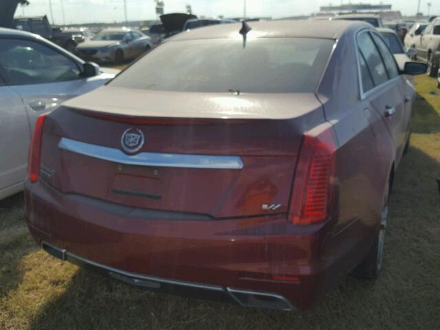 1G6AV5S8XE0147829 - 2014 CADILLAC CTS VSPORT RED photo 4