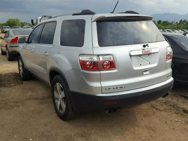 1GKLVMED4AJ143390 - 2010 GMC ACADIA SLT 银色 照片 3