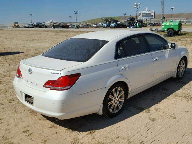 4T1BK36B47U214310 - 2007 TOYOTA AVALON WHITE photo 4