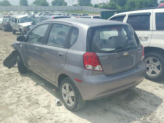 KL1TD66618B187644 - 2008 CHEVROLET AVEO BASE Արծաթագույն լուսանկար 3