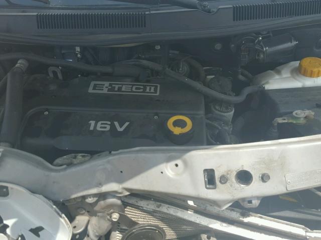 KL1TD66618B187644 - 2008 CHEVROLET AVEO BASE Արծաթագույն լուսանկար 7