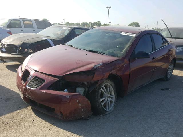 1G2ZG528454159918 - 2005 PONTIAC G6 RED photo 2