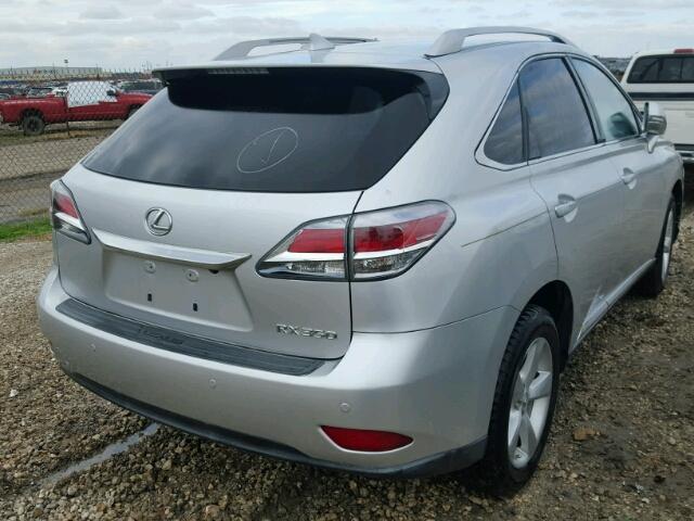 JTJBK1BA3E2037132 - 2014 LEXUS RX 350 SILVER photo 4