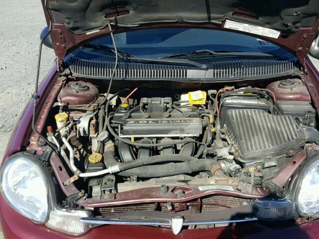 1P3ES46C51D194592 - 2001 PLYMOUTH NEON BASE 栗色 照片 7