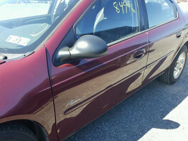 1P3ES46C51D194592 - 2001 PLYMOUTH NEON BASE 栗色 照片 9