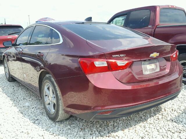 1G1ZB5ST2GF190597 - 2016 CHEVROLET MALIBU MAROON photo 3