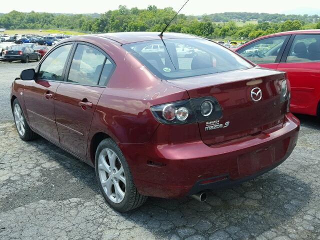 JM1BK32G281186404 - 2008 MAZDA 3 I RED photo 3