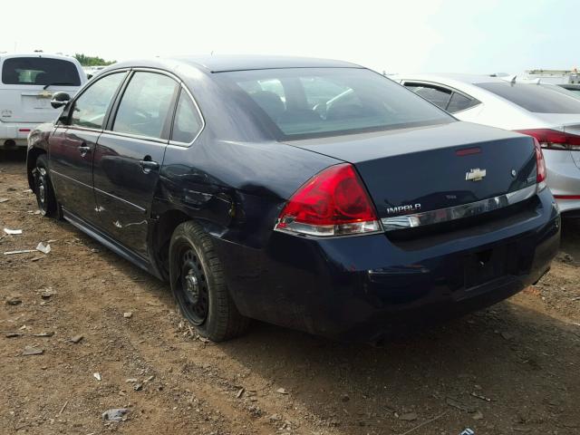 2G1WD5EM0A1258315 - 2010 CHEVROLET IMPALA POL BLUE photo 3