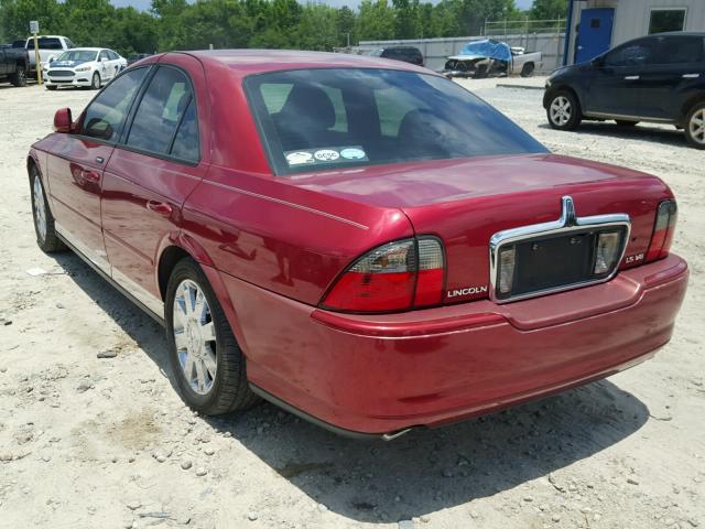 1LNHM87A44Y615173 - 2004 LINCOLN LS Qırmızı foto 3