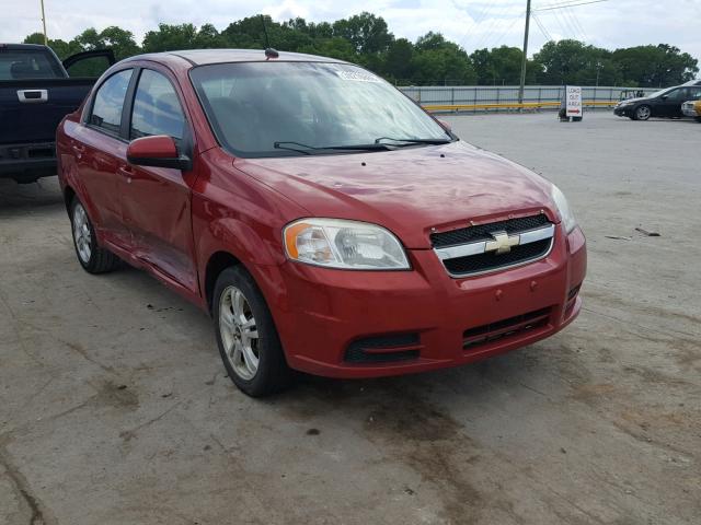 KL1TD5DE9AB096728 - 2010 CHEVROLET AVEO LS RED photo 1