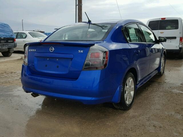 3N1AB6AP9BL614745 - 2011 NISSAN SENTRA 2.0 BLUE photo 4