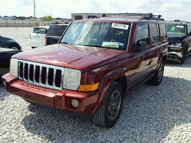 1J8HH48K87C655050 - 2007 JEEP COMMANDER წითელი ფოტო 2