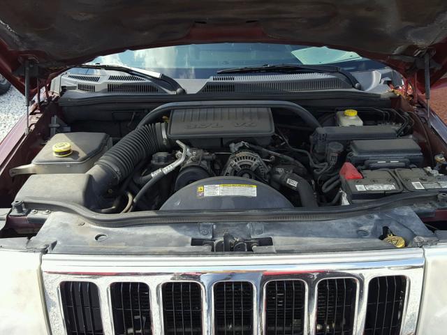 1J8HH48K87C655050 - 2007 JEEP COMMANDER წითელი ფოტო 7