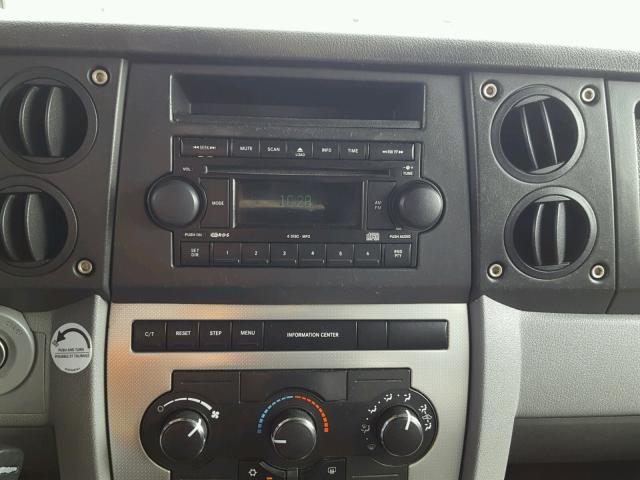 1J8HH48K87C655050 - 2007 JEEP COMMANDER წითელი ფოტო 9