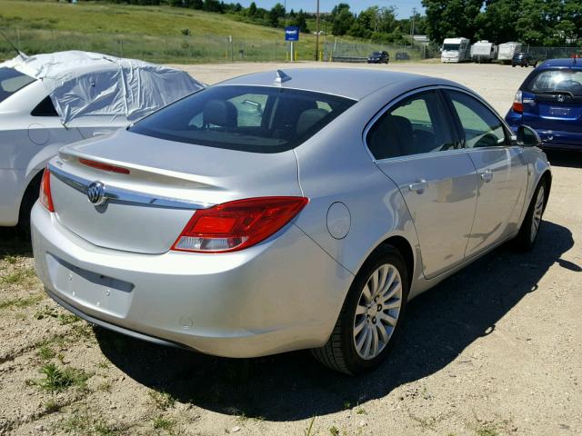 W04GN5EC0B1095862 - 2011 BUICK REGAL CXL SILVER photo 4